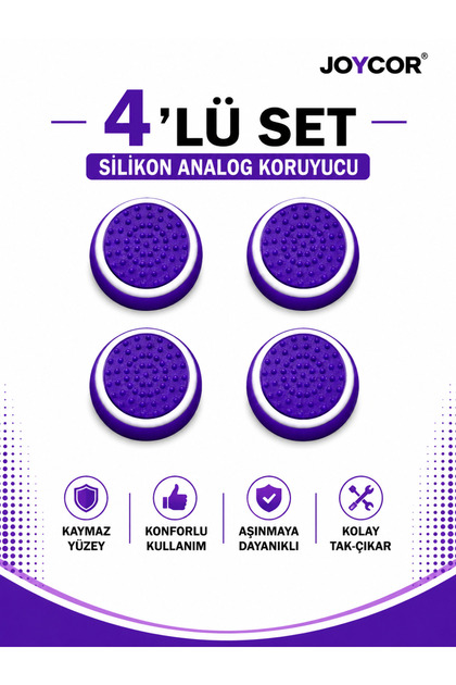 4’lü Analog Koruyucu Silikon Başlık Seti PS5 PS4 PS3 Xbox One S Xbox 360 Switch Uyumlu Joystick Koruyucu