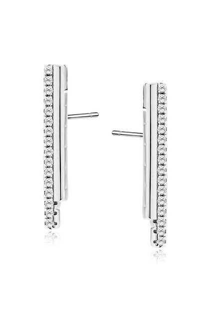 Cercei argint cu zirconii - Linea
