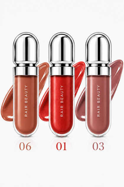 Işıltılı Lip Gloss – Yüksek Parlaklık Veren, Dolgun Görünüm Sağlayan, Simli & Nemlendirici Dudak Parlatıcısı – 3 Renk Seçeneği