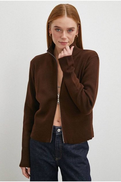 Women's Double Zipper Premium Quality Knitwear Cardigan