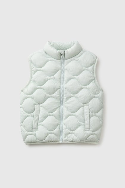 Girl's Water Green Padded Inflatable Pocket Vest