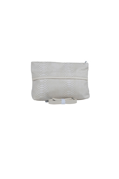 Duki Daso Beige Snakeskin Patterned Women's Shoulder Bag | Summer Mt1667 Beige Single Compartment Zipper Pocket and C