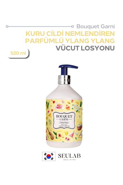 Nemlendirici & Yumuşatıcı Vücut Losyonu, Shea Yağı + Panthenol – Ylang Ylang 520 ml