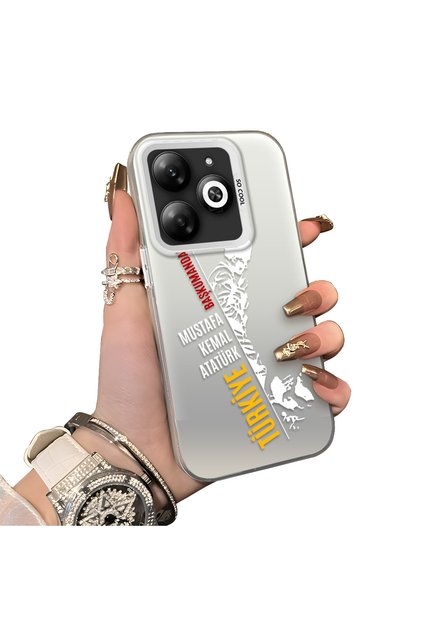 Tecno Spark Go 2024(Bg6) Compatible Hard Acrylic Back Silicone Edge Lens Protection Stylish Print Case
