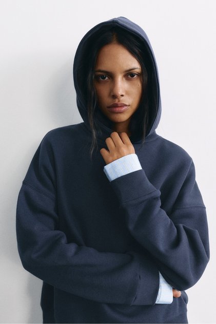 Kapüşonlu kombin sweatshirt