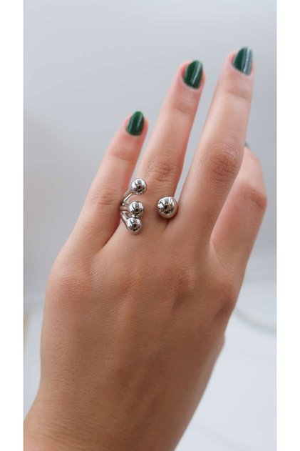 Topçuk Detail Front Adjustable Ring