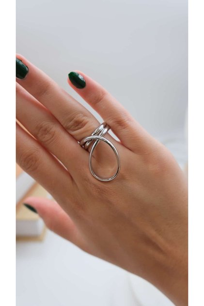Oval Design Plate Ring