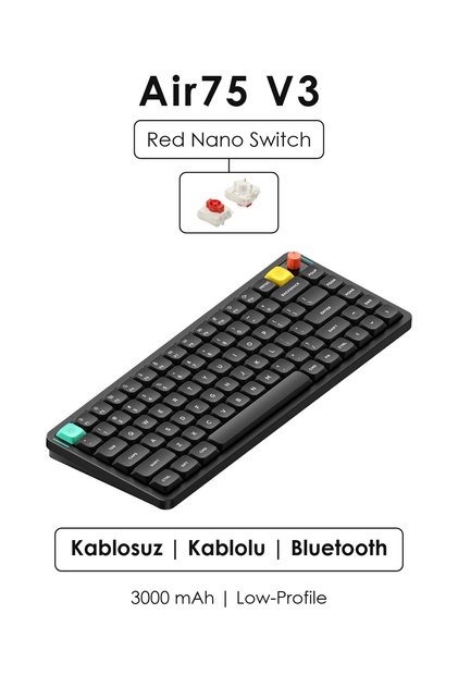 Air75 V3 Tri-Mode Custom Mekanik Oyuncu Klavyesi