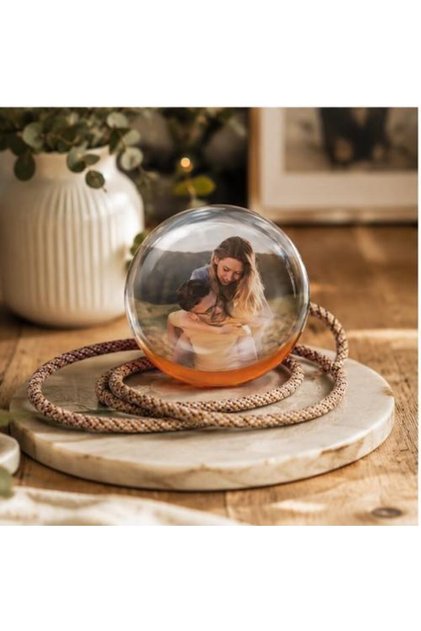 Crystal Ball Crystal Memory Ball - Orange Color