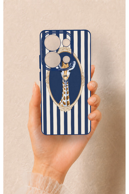 Redmi Note 13 Pro 4g Compatible Giraffe Patterned Silicone Case