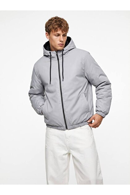 Water and Wind Proof Men's Padded Hooded Jacket