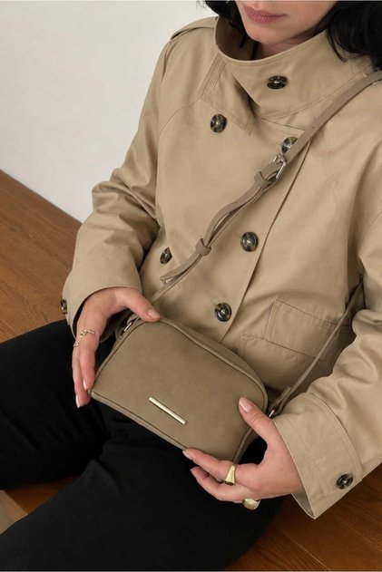 Suede Lisbon Adjustable Long Strap Zippered Cross-Use Mini Shoulder Bag