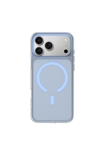 iPhone 18 Pro Max Uyumlu Kılıf M-safe Şarj Özellikli High Definition Serisi Kapak Mavi