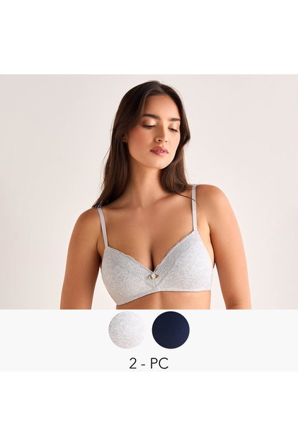 2PK TRIANGLE BRA