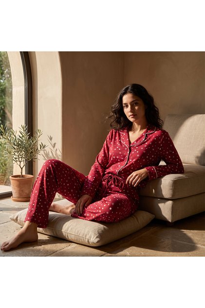 KNITTED CLASSIC FULL SLEEVE PJ SET