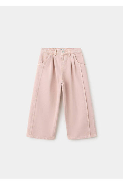 Düz kesim pensli jean pantolon