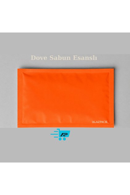 Disposable Wet Wipes 100 Pieces Soap Scented Single Pack Phosphor Orange