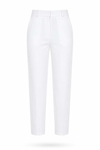 White Carrot Cut Trousers