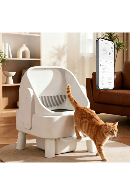 Automatic Cat Litter Box Self Cleaning Litter Box Remote Control of APP