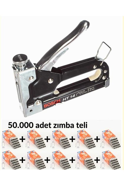 Ht 14 Handheld Stapler + 50,000 Pieces Staple Wire Set