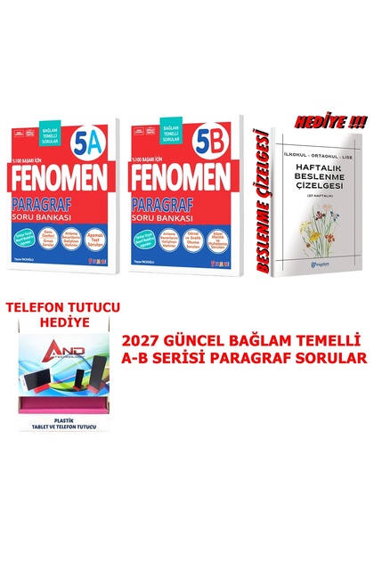Fenomen Yayıncılık 5.SINIF 2026-2027 MÜFREDAT PARAGRAF A VE B