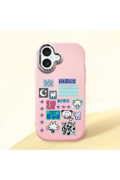 Pink Silicone Case with Shock-Absorbing Camera Protections Compatible with iPhone 17