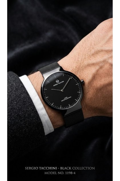 St.16.101.6 Black Steel Case Men's Wristwatch
