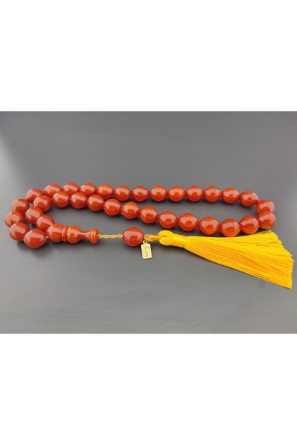 Zeyn Usta Eseri Double Sandpaper Double Polish Large Size Squeeze Amber Certified 10386