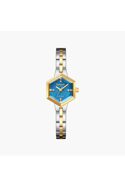 Women's Analog Hexagon 22 MM Metal Clasp Watch | SQ-CS012T6IS3