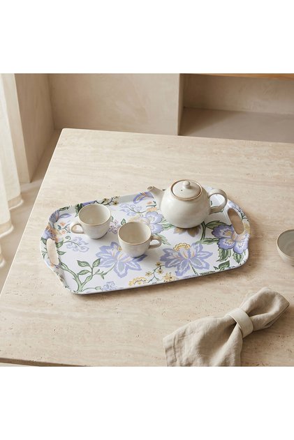 Floral Print Serving Tray