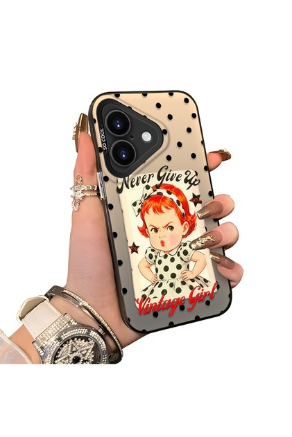 iPhone 17 Compatible Hard Acrylic Back Silicone Edge Lens Protection Case