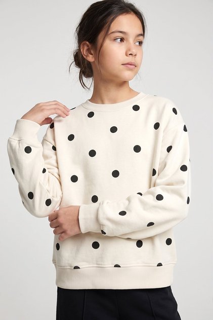 Girl's Polka Dot Sweatshirt