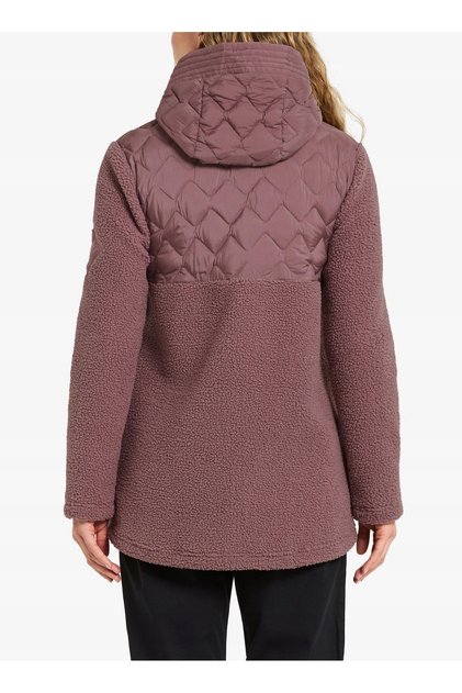 Jachetă hibridă pentru femei Didriksons Bibi Fullzip 2 - faded wine 36 (S)