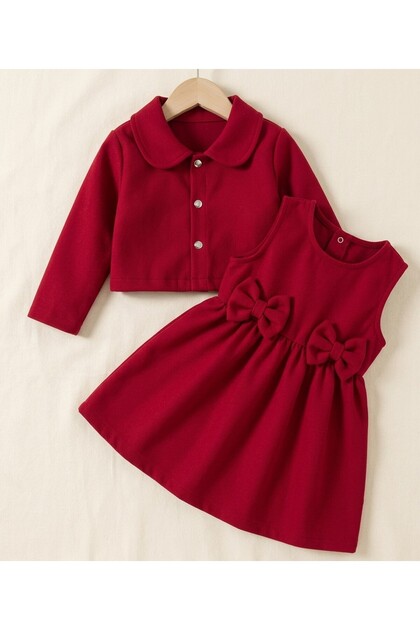 Girl's Woven 2-Piece Combination Jacket with Snap Fasteners