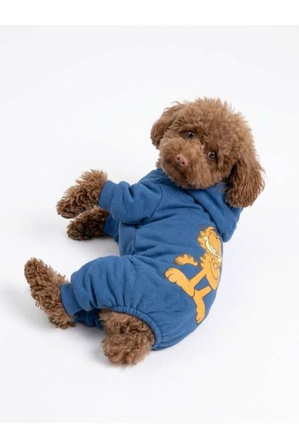 Garfield Indigo 4 Bacaklı Esnek Tulum Pijama