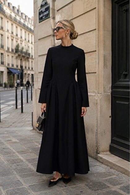 Waist Tie Long Sleeve Dress Hl023