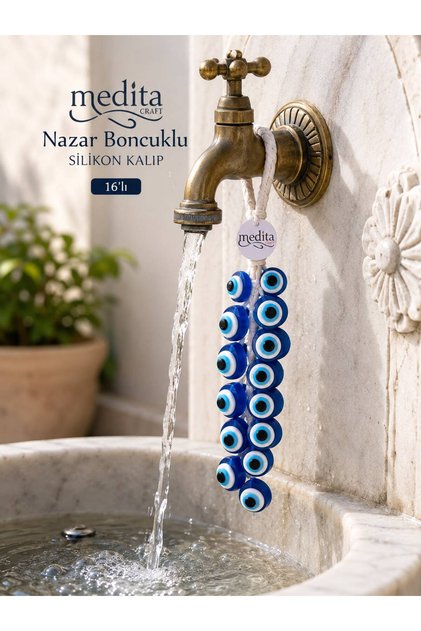 Nazar Boncuğu Silikon Kalıbı | 16 Gözlü