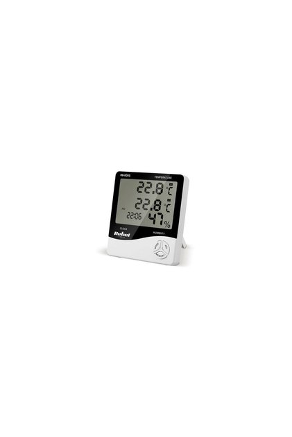 Statie meteo interior/exterior, Ceas, Alarma, Prognoza umiditate, Alb