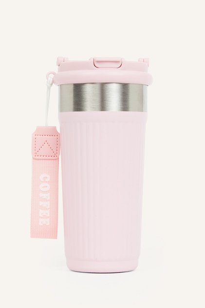 Unisex Askılı 600 ML Dokulu Kapaklı Termos H8535AXNS
