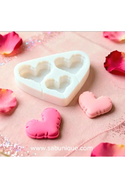 Silicone Candle Mold Sugarcraft Mold Heart Mold