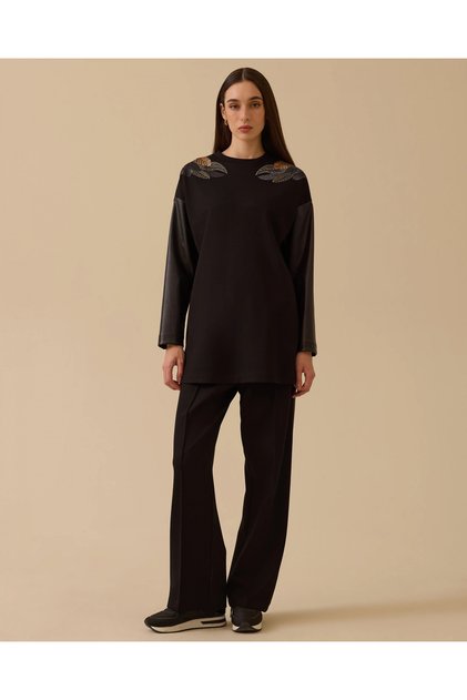 SWEAT 2311012 - 21011015 PANTOLON /TAKIM SİYAH