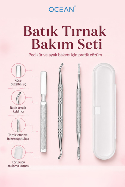 Batık Tırnak Bakım Seti Tırnak Kenarı Düzenleme ve Bakım Aparatları
