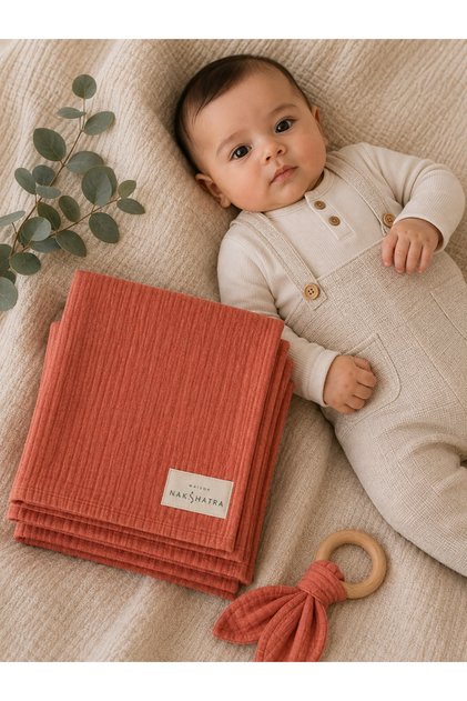 100% Cotton Muslin Fabric Baby Care Wipes