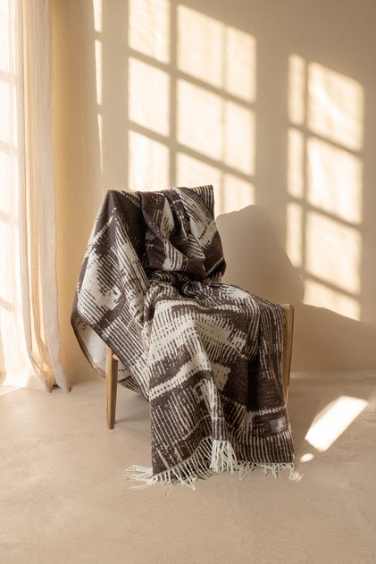 Manora Single Jacquard Blanket 150X200 - Brown