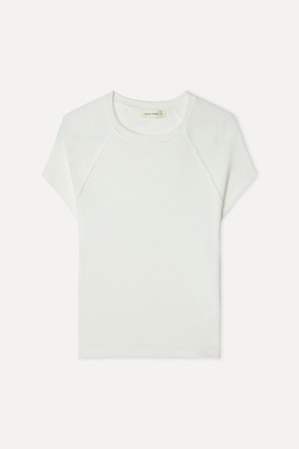 Women's White Crew Neck T-Shirt