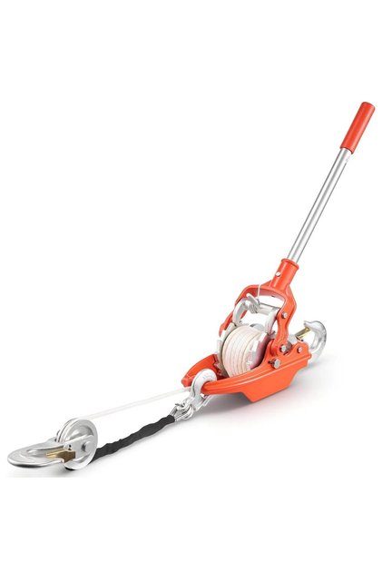 Troliu manual cu clichet, Capacitate 3000 kg, Lungime 11 m, diametru franghie 8 mm, 2 x carlige