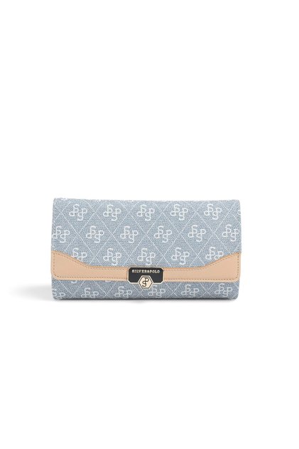 Blue - Ten Monogram Women's Wallet and Card Holder Sp979