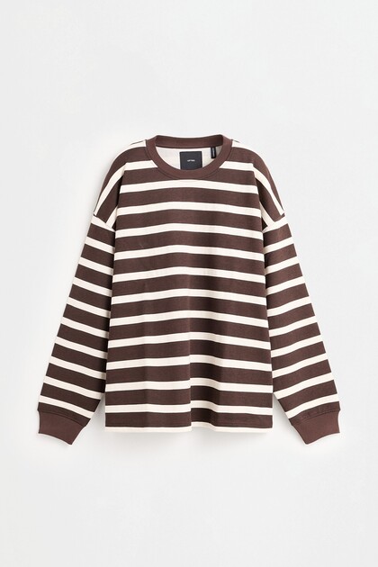 Çizgili sweatshirt