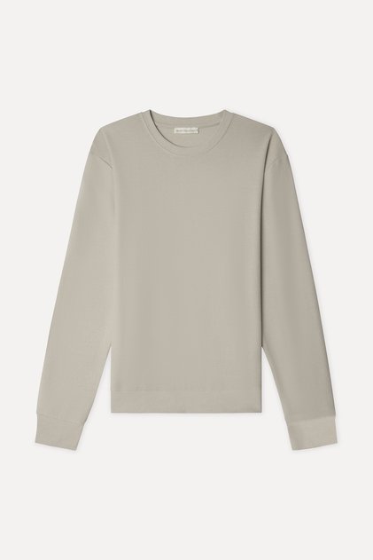 Men's Beige Textured Comfort Fit Crew Neck Sweatshirt