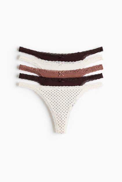 5'li Pamuklu Tanga Thong Külot